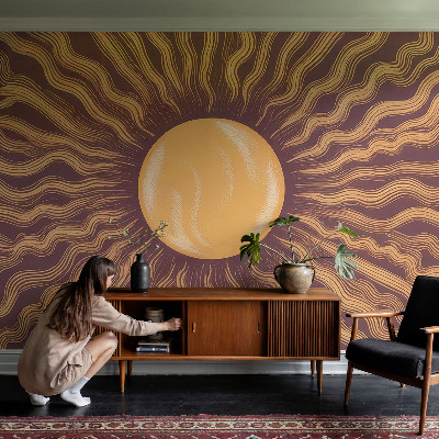 Fototapet modern la comandă Pene albastre