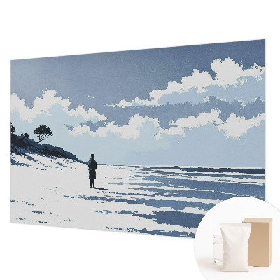 Tapet foto decorativ cu model de frunze tropicale