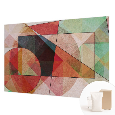 Fototapet modern la comandă cu forme abstracte