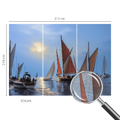 Fototapet la comandă pentru living Păsări de primăvară