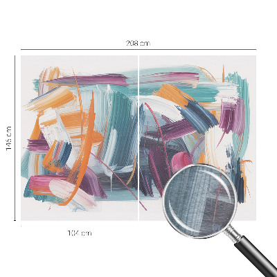 Fototapet vlies pe perete Bujori și fluturi