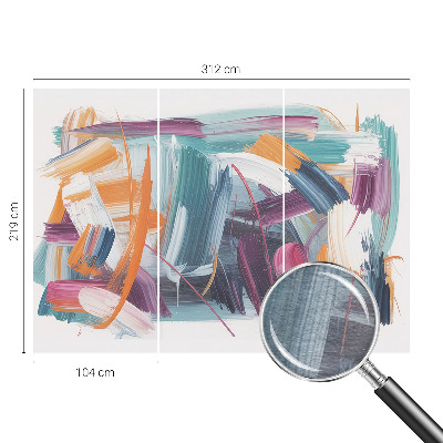 Fototapet vlies pe perete Bujori și fluturi