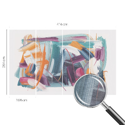 Fototapet vlies pe perete Bujori și fluturi