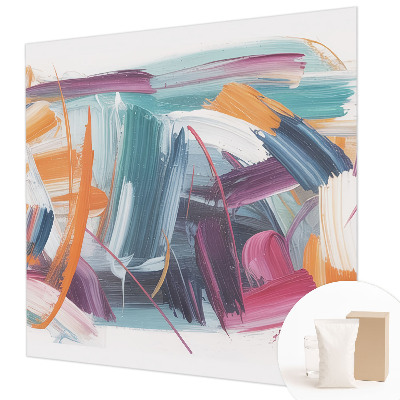 Fototapet vlies pe perete Bujori și fluturi