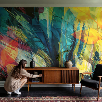 Fototapet vlies pentru living Peisaj tropical