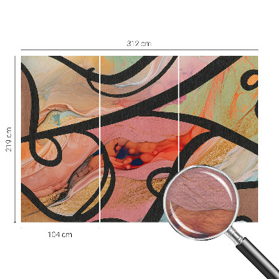 Tapet foto vlies Armonie geometrică