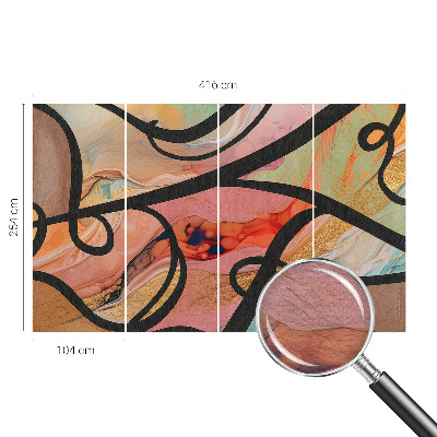 Tapet foto vlies Armonie geometrică