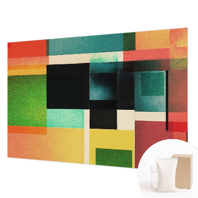 Fototapet modern pentru living cu motiv geometric pentru un ambient armonios