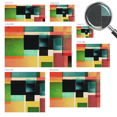 Fototapet modern pentru living Armonie geometrică