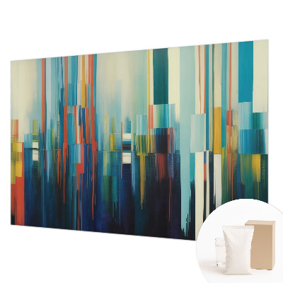 Fototapet modern cu un motiv abstract colorat