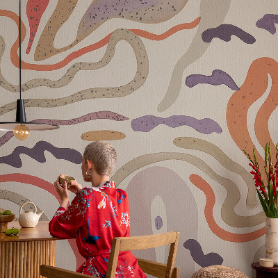 Fototapet pentru living Linii abstracte