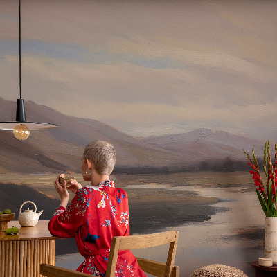 Tapet foto pe vlies Pene colorate