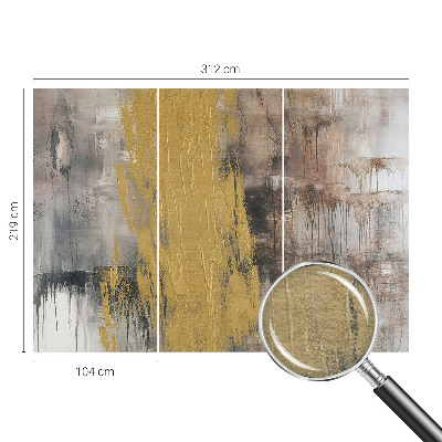 Fototapet vlies pentru dormitor Flori cu frunze