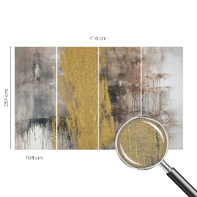 Fototapet vlies pentru dormitor Flori cu frunze