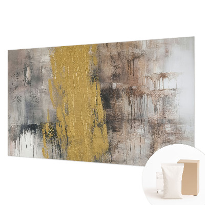 Fototapet vlies pentru dormitor Flori cu frunze