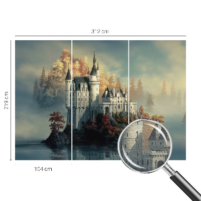 Fototapet la comandă pentru dormitor Frunze de castan