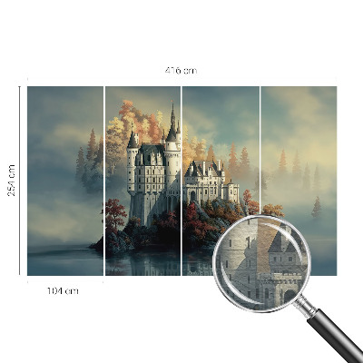 Fototapet la comandă pentru dormitor Frunze de castan