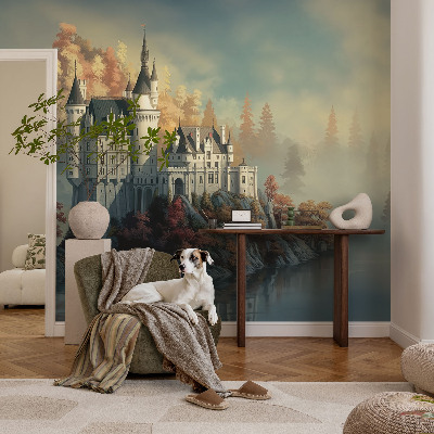 Fototapet la comandă pentru dormitor Frunze de castan