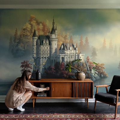 Fototapet la comandă pentru dormitor Frunze de castan