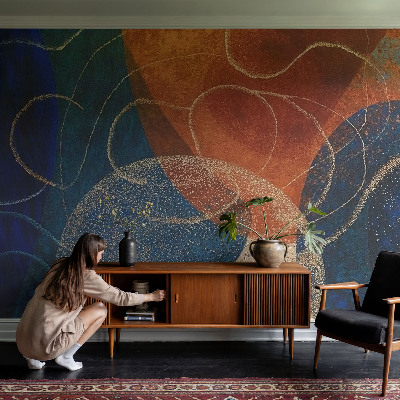 Fototapet la comandă Flori cu insecte