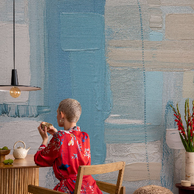 Fototapet la comandă pentru living Ierburi blânde