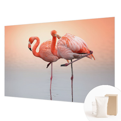 Fototapet la comandă pentru living cu model cu frunze de copac