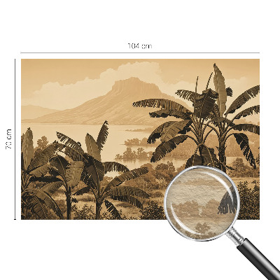 Fototapet pentru living Model floral