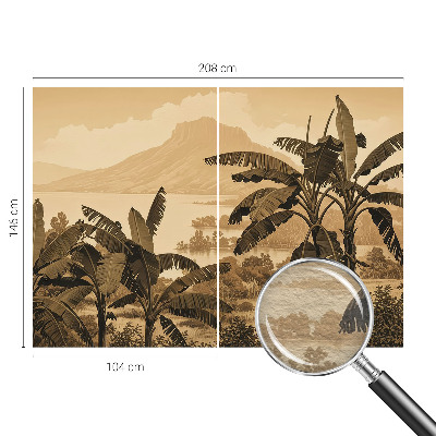 Fototapet pentru living Model floral