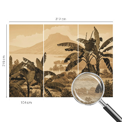 Fototapet pentru living Model floral