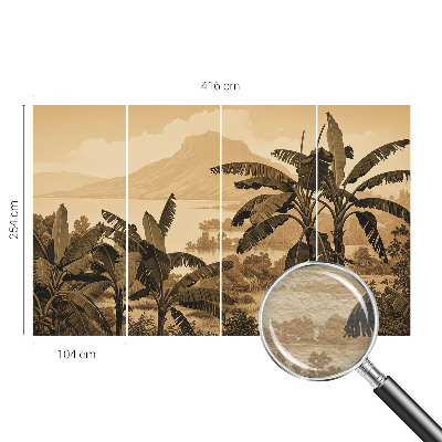 Fototapet pentru living Model floral