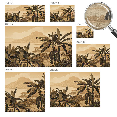 Fototapet pentru living Model floral