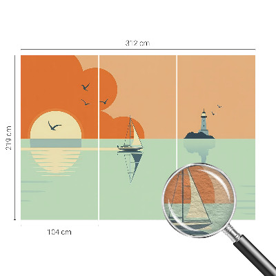 Fototapet modern la comandă Flori de iris