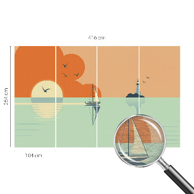 Fototapet modern la comandă Flori de iris