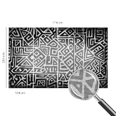 Fototapet la comandă pentru dormitor Abstracție albastru închis