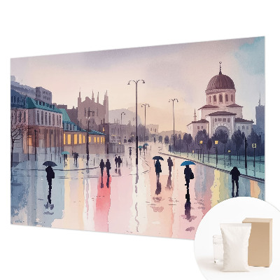 Fototapet la comandă pentru dormitor Alpinist singuratic