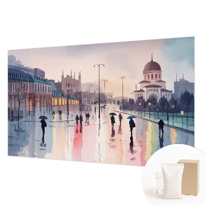 Fototapet la comandă pentru dormitor Alpinist singuratic