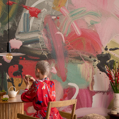 Fototapet modern la comandă Valuri albastre