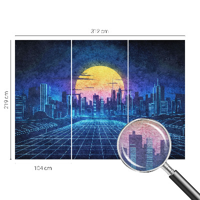 Fototapet pentru dormitor O expoziție colorată