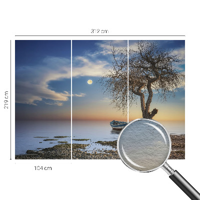 Tapet foto pe vlies Triunghiuri violet