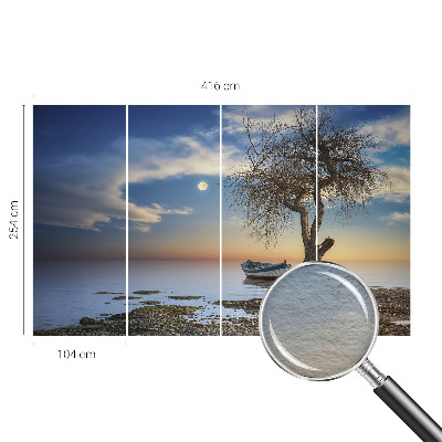 Tapet foto pe vlies Triunghiuri violet