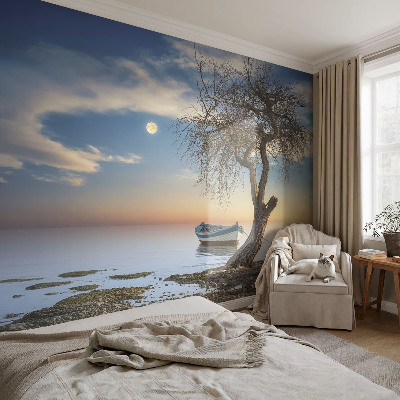 Tapet foto pe vlies Triunghiuri violet