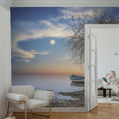 Tapet foto pe vlies Triunghiuri violet