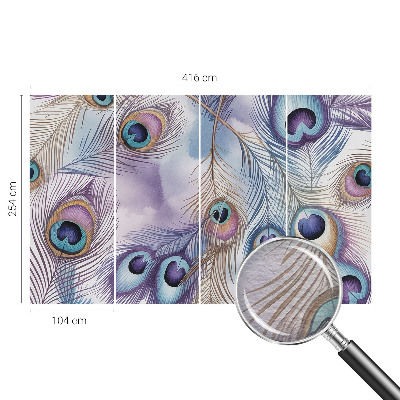 Fototapet vlies pentru dormitor Frunze delicate