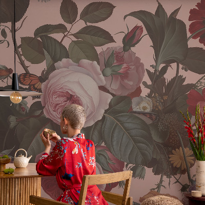 Fototapet Apus de soare cu lavandă