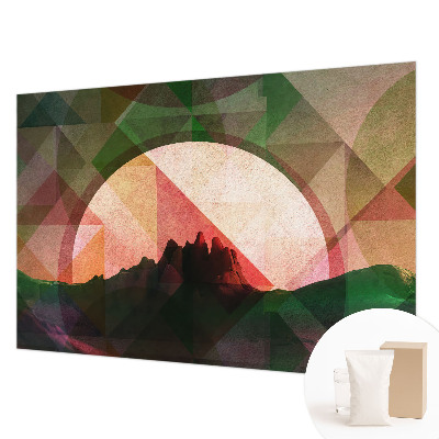 Fototapet vlies pe perete Tunel de lemn