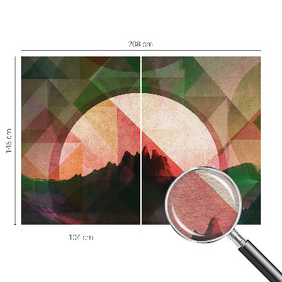 Fototapet vlies pe perete Tunel de lemn