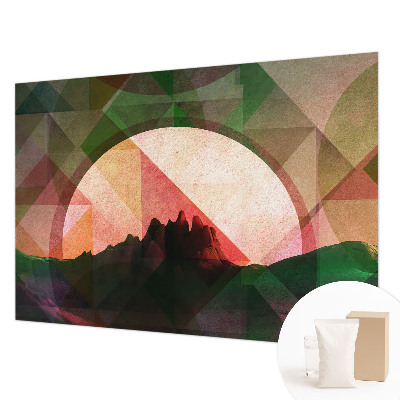 Fototapet vlies pe perete Tunel de lemn