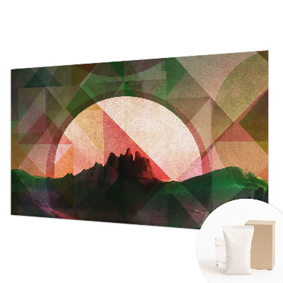 Fototapet vlies pe perete Tunel de lemn