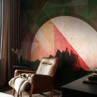 Fototapet vlies pe perete Tunel de lemn