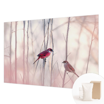 Fototapet vlies pentru living cu motive de frunze de lotus